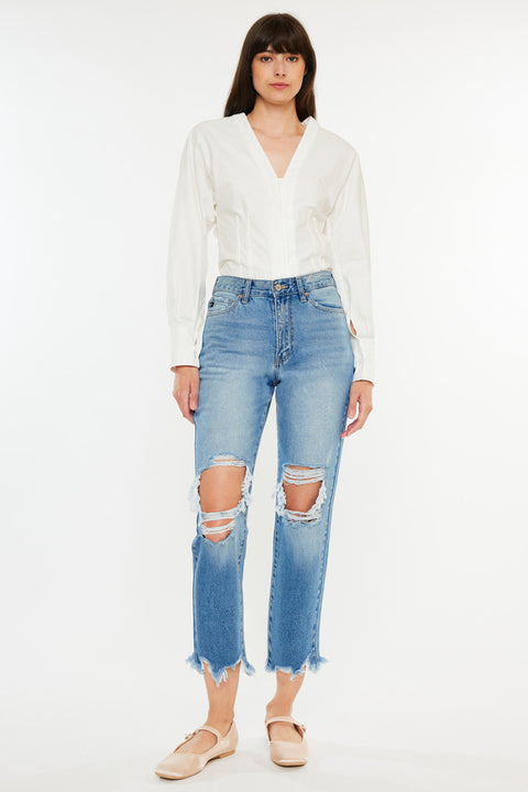 Regina High Rise Mom Jeans - Official Kancan USA