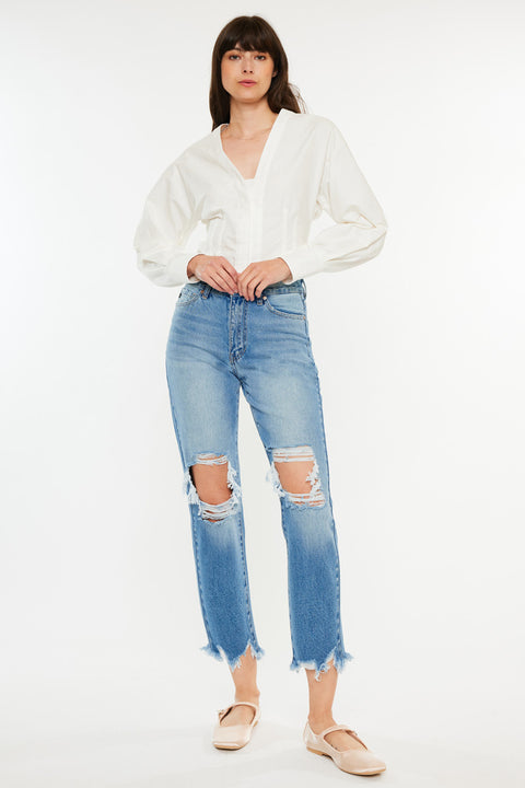 Regina High Rise Mom Jeans - Official Kancan USA