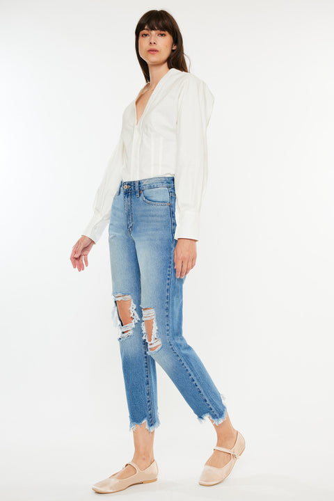 Regina High Rise Mom Jeans - Official Kancan USA