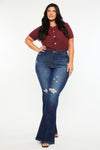 Solange High Rise Flare Jeans (Plus Size)