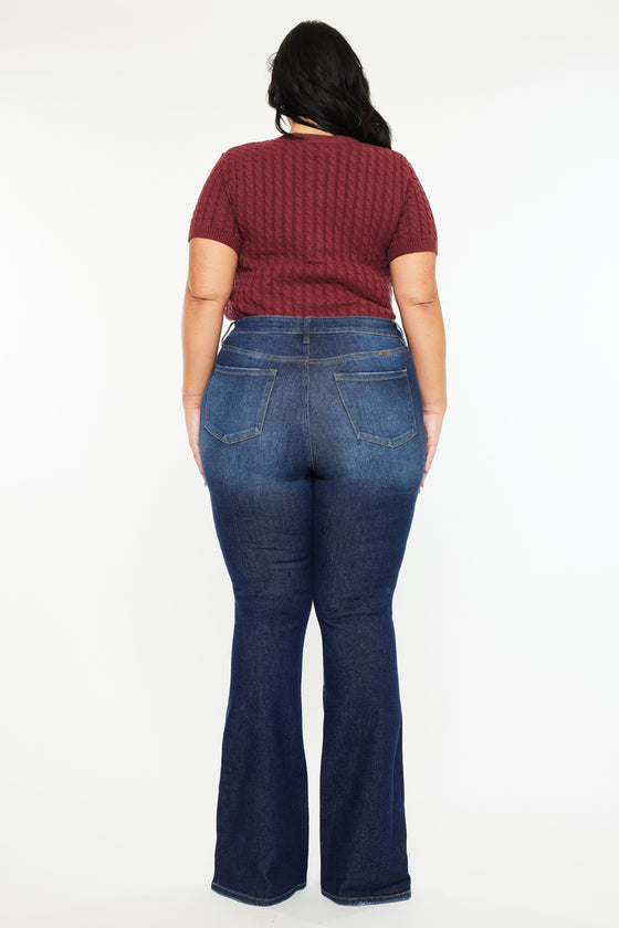 Solange High Rise Flare Jeans (Plus Size)