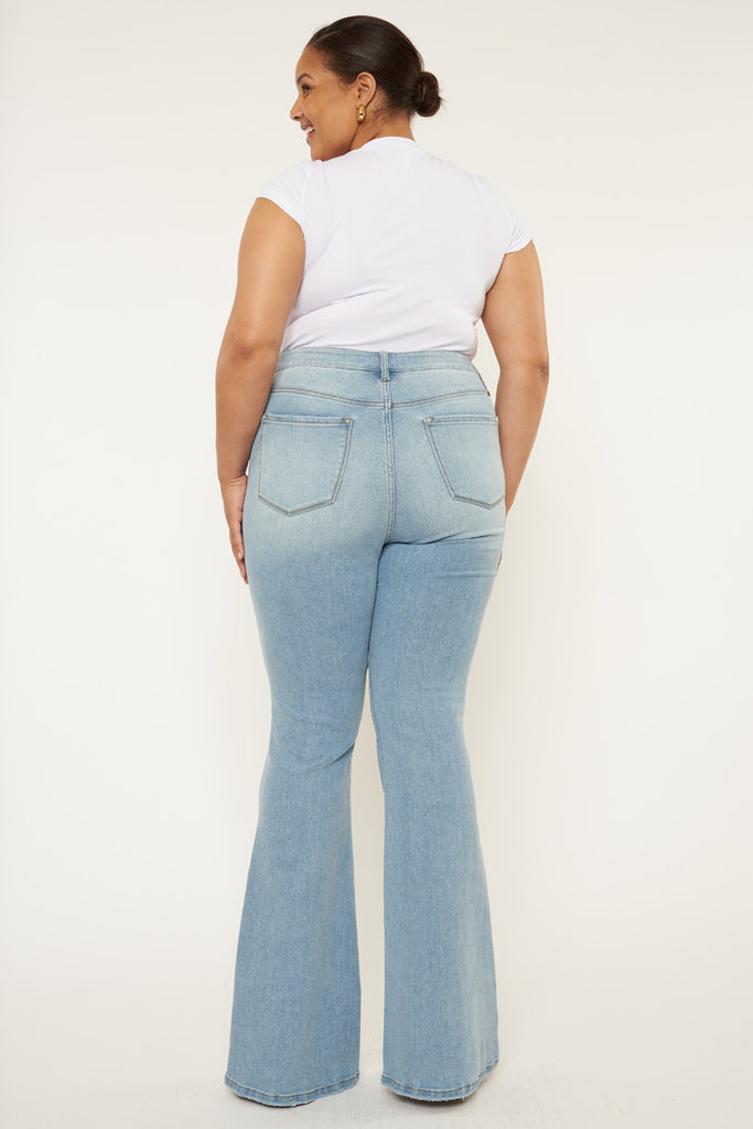 Lori High Rise Flare Jeans (Plus Size) - Official Kancan USA