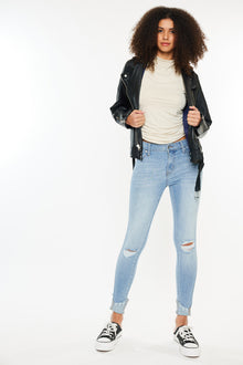  Fleur Mid Rise Ankle Skinny Jeans - Official Kancan USA