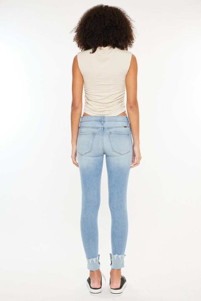 Fleur Mid Rise Ankle Skinny Jeans - Official Kancan USA