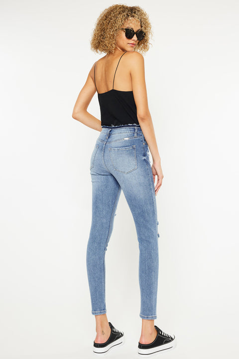 Chanell High Rise Ankle Skinny Jeans - Official Kancan USA