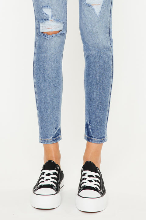 Chanell High Rise Ankle Skinny Jeans - Official Kancan USA