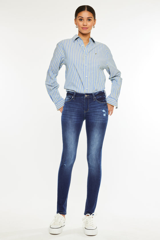 Mendy Mid Rise Super Skinny Jeans