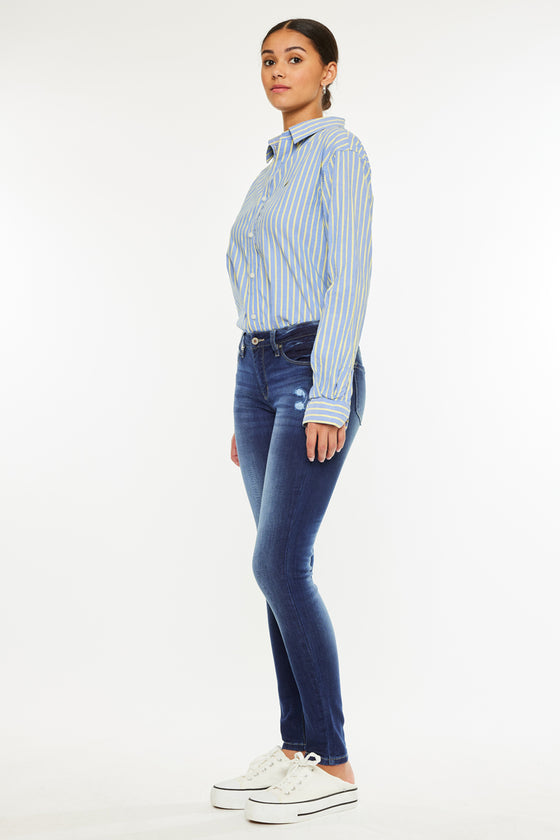 Mendy Mid Rise Super Skinny Jeans