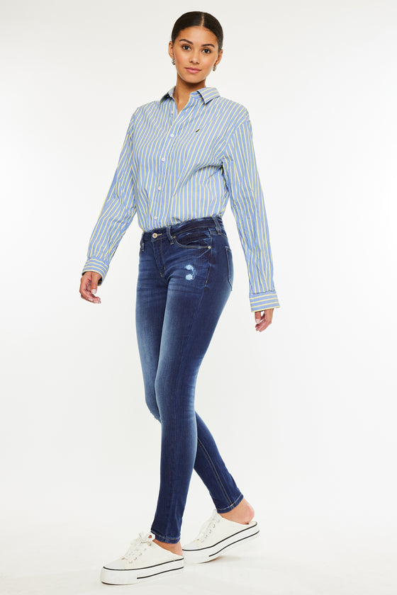 Mendy Mid Rise Super Skinny Jeans