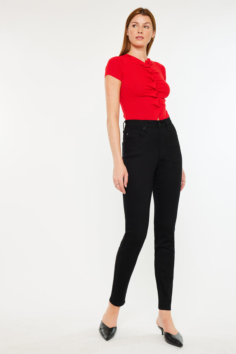 Black high waist super skinny hallie jeans orders