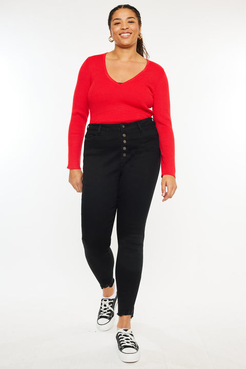 Raya High Rise Ankle Skinny (Plus Size) - Official Kancan USA