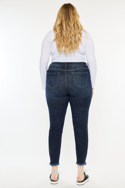 Rafaela High Rise Ankle Skinny Jeans (Plus Size) - Official Kancan USA