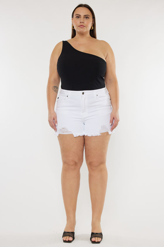 Cleo High Rise Shorts (Plus Size) - Official Kancan USA