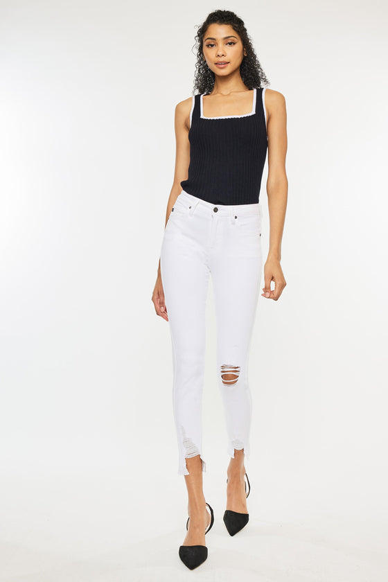 Kendra High Rise Ankle Skinny Jeans - Official Kancan USA