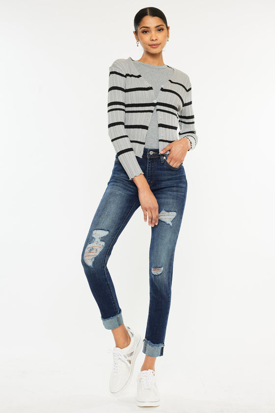 Judith High Rise Ankle Skinny Jeans - Official Kancan USA