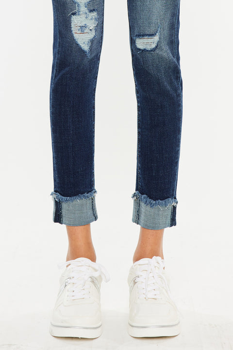 Judith High Rise Ankle Skinny Jeans - Official Kancan USA