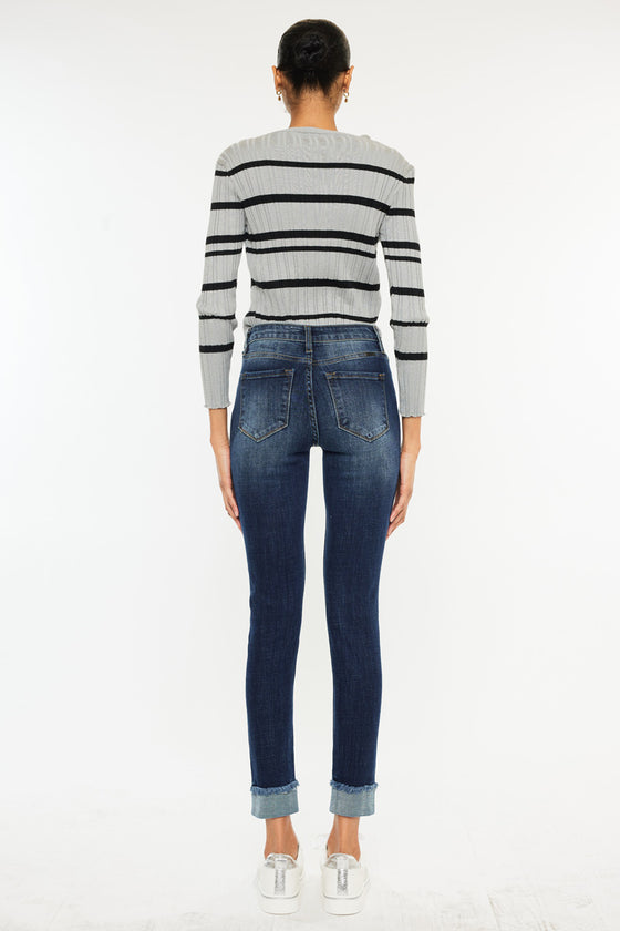 Judith High Rise Ankle Skinny Jeans - Official Kancan USA