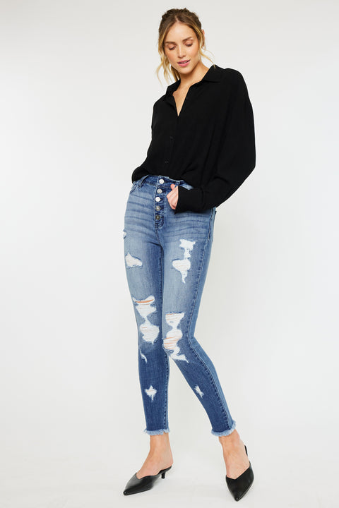 Lola High Rise Super Skinny Jeans - Official Kancan USA