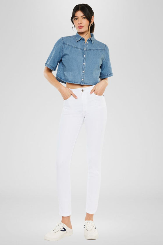 Paige High Rise Ankle Skinny Jeans