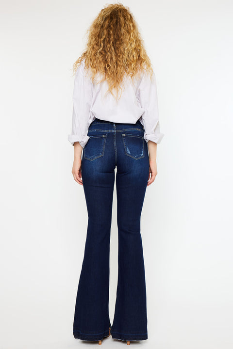 Heidi Mid Rise Flare Jeans - Official Kancan USA