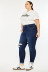 Berenice Mid Rise Ankle Skinny Jeans (Plus Size)