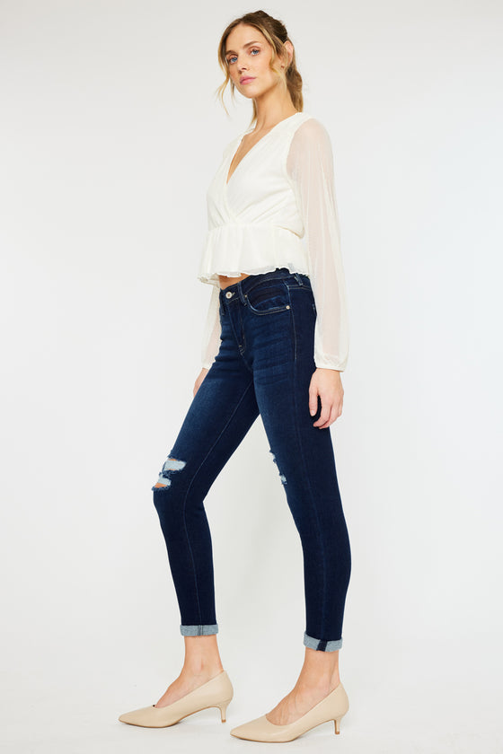 Hudson Mid Rise Ankle Skinny Jeans - Official Kancan USA