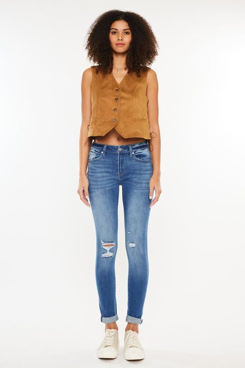 Hudson Mid Rise Ankle Skinny Jeans - Official Kancan USA