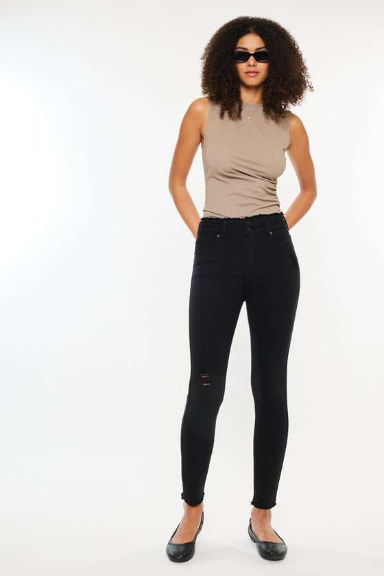 Danica High Rise Ankle Skinny Jeans - Official Kancan USA