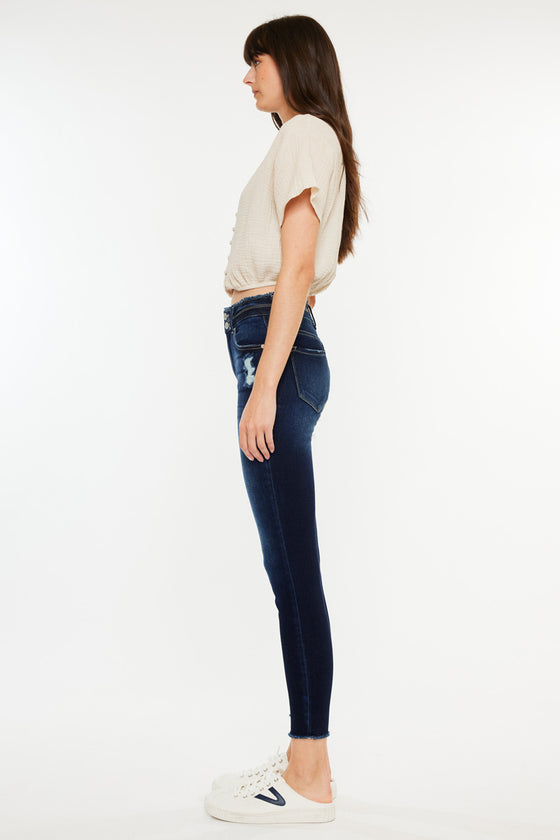 Danica High Rise Ankle Skinny Jeans - Official Kancan USA