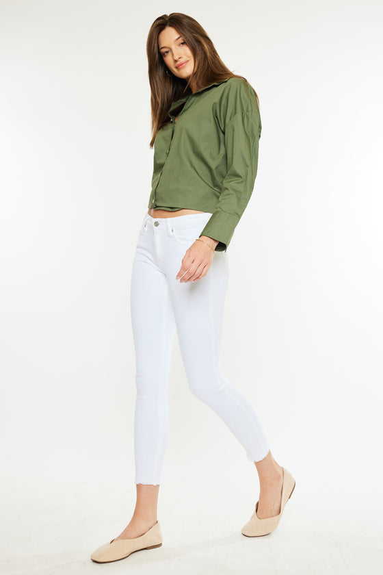 Ivy Mid Rise Ankle Skinny Jeans