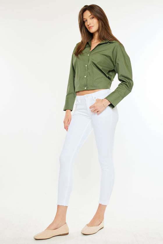 Ivy Mid Rise Ankle Skinny Jeans