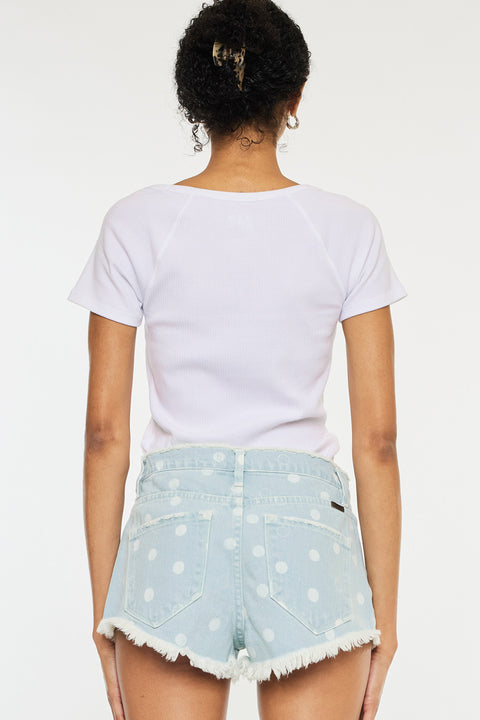 Ida Mid Rise Polka Dot Shorts - Official Kancan USA