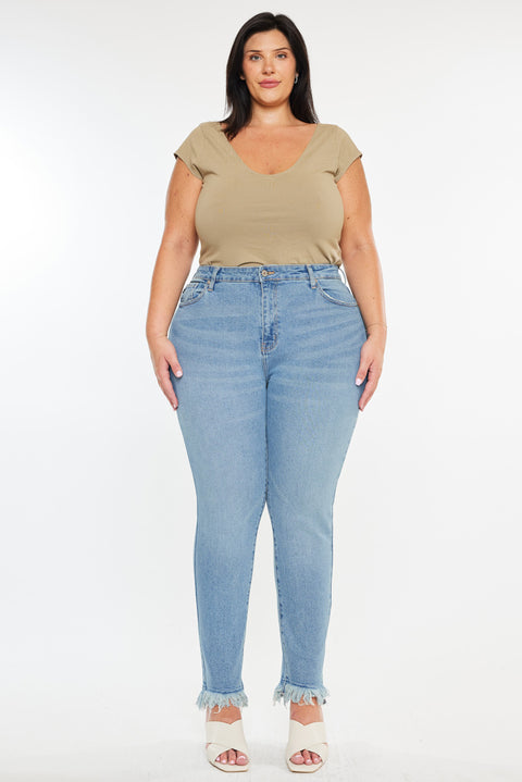 Val High Rise Cigarette Leg Jeans (Plus Size)