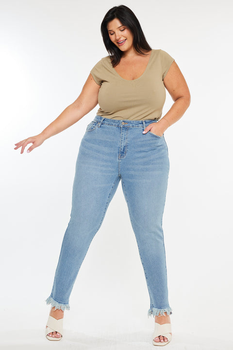 Val High Rise Cigarette Leg Jeans (Plus Size)