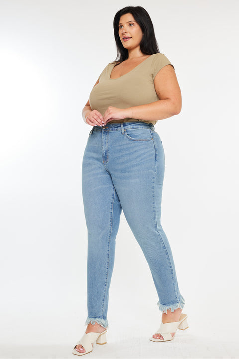 Val High Rise Cigarette Leg Jeans (Plus Size)