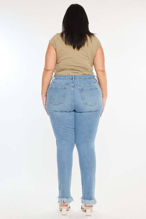 Val High Rise Cigarette Leg Jeans (Plus Size)