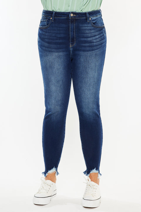 Lucero High Rise Ankle Skinny Jeans (Plus Size) - Official Kancan USA