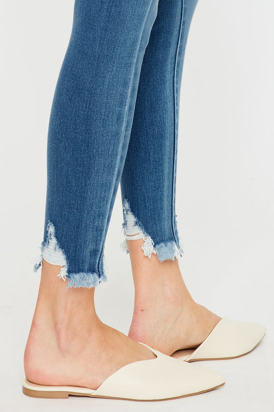 Maria High Rise Ankle Skinny Jeans - Official Kancan USA