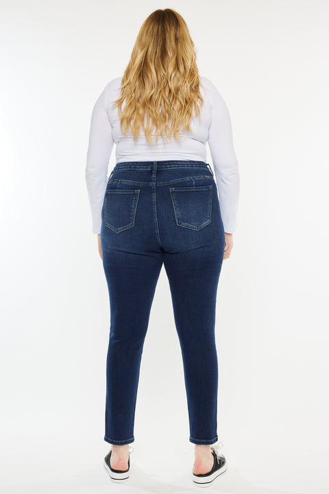 Klarissa  High Rise Super Skinny Jeans  (Plus Size) - Official Kancan USA