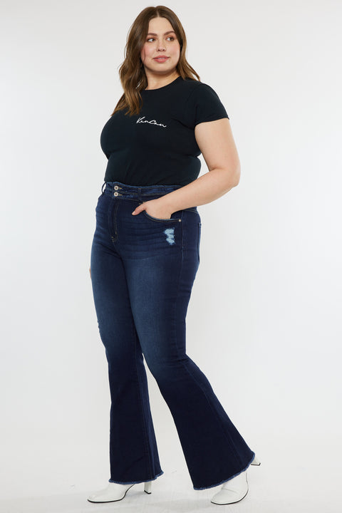 Gill High Rise Flare Jeans - Plus - Official Kancan USA