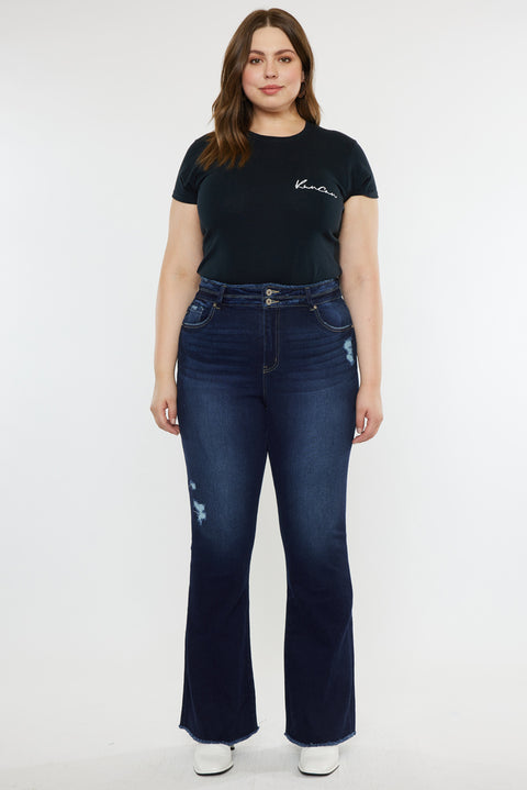 Gill High Rise Flare Jeans - Plus - Official Kancan USA