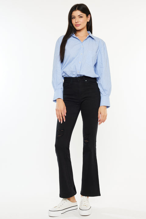 Crystal High Rise Bootcut Jeans (Petite) - Official Kancan USA