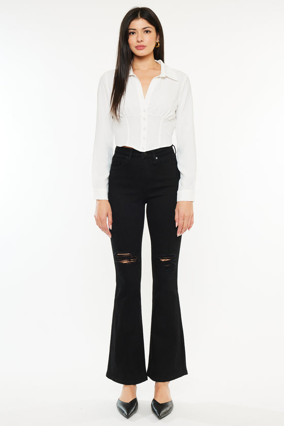 Mars High Rise Flare Jeans (Petite) - Official Kancan USA