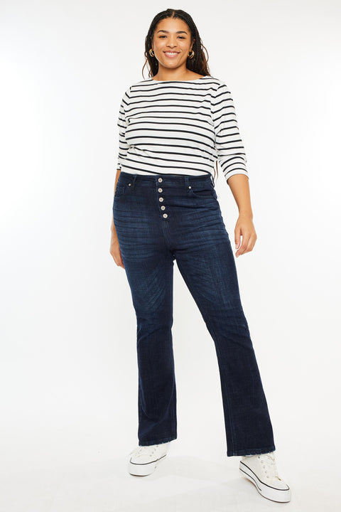 Teresa High Rise Bootcut Jeans (Plus Size) - Official Kancan USA