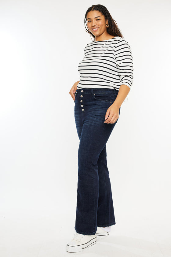 Teresa High Rise Bootcut Jeans (Plus Size) - Official Kancan USA