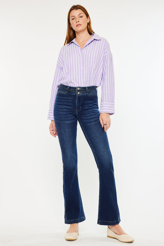 Caroline High Rise Flare Jeans