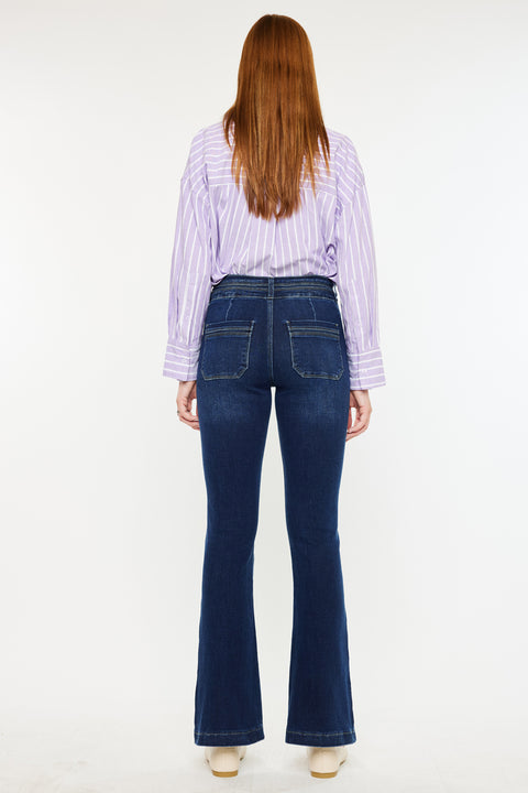 Caroline High Rise Flare Jeans