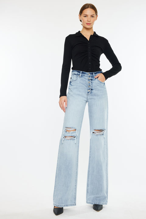 Ariena Ultra High Rise 90's Flare Jeans