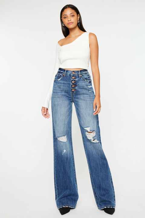 Ariena Ultra High Rise 90's Flare Jeans - Official Kancan USA