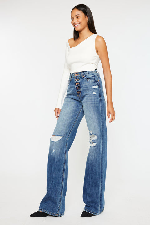 Ariena Ultra High Rise 90's Flare Jeans - Official Kancan USA